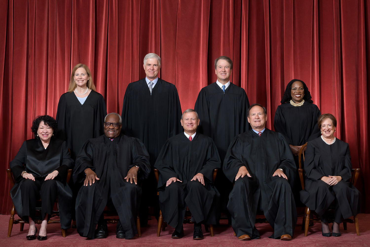 The Roberts Court (2022) — the nine sitting justices