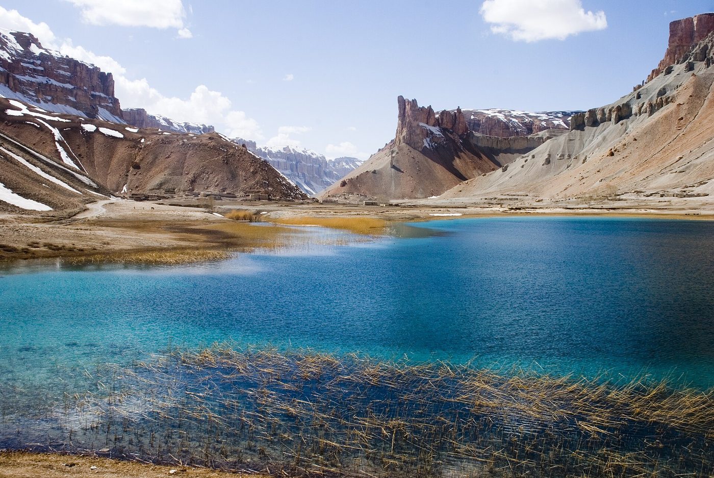Lake in Band-e Amir National Park, March 2008, Afghanistan