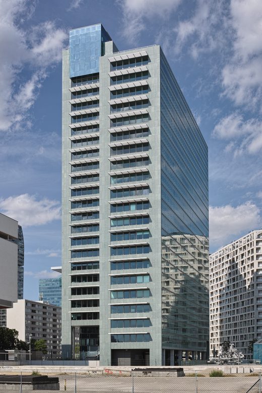 Ares Tower Vienna from SW on 2015, Austria