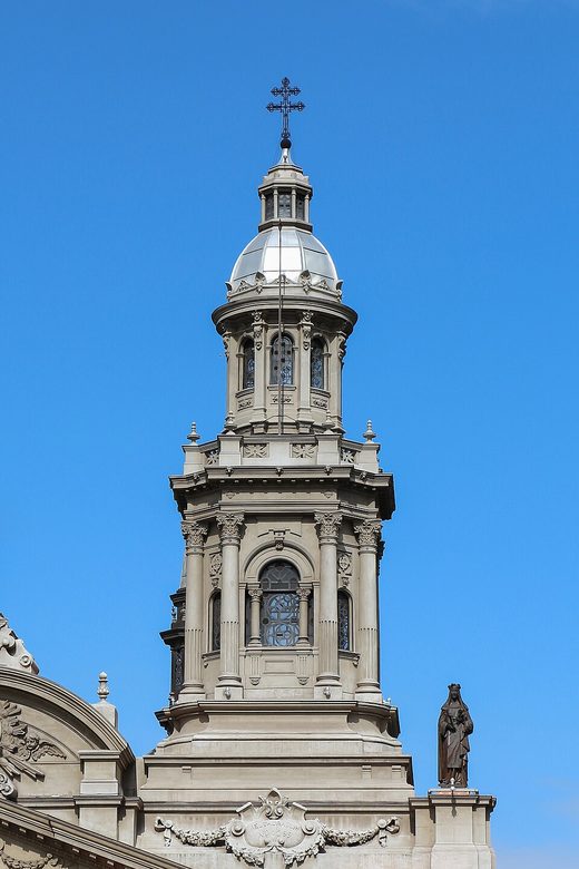 Metropolitan Cathedral of Santiago - tower, Chile