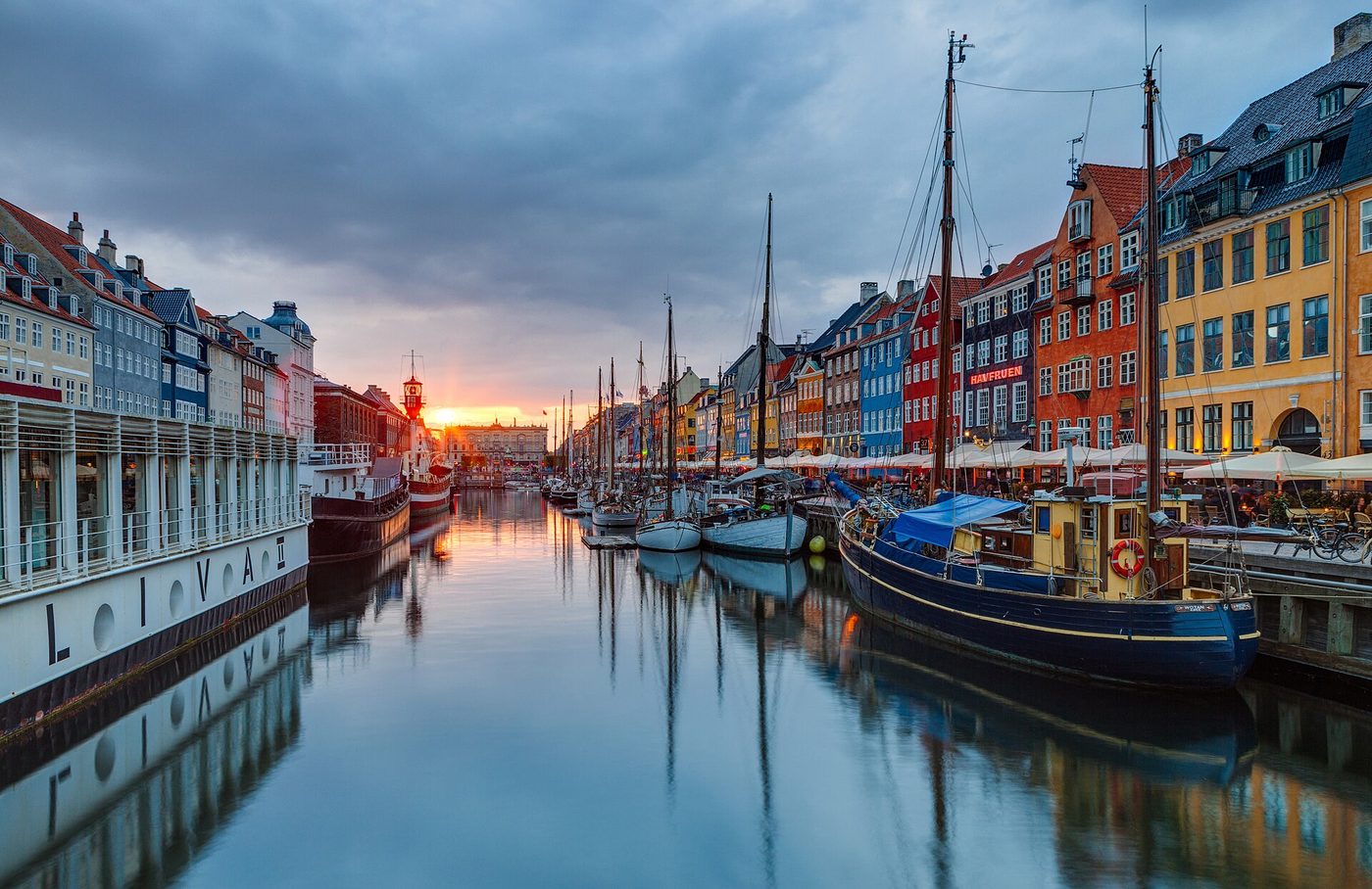 2018 - Nyhavn on sunset, Denmark