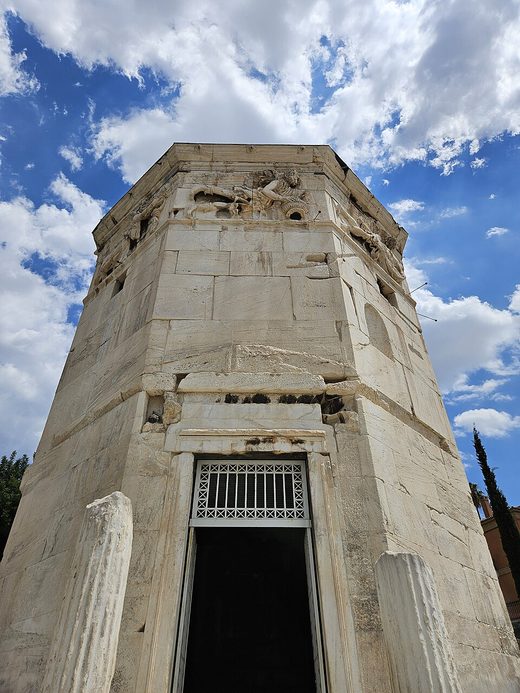 Exterior view of Tower of the Winds, Athens 06, Greece