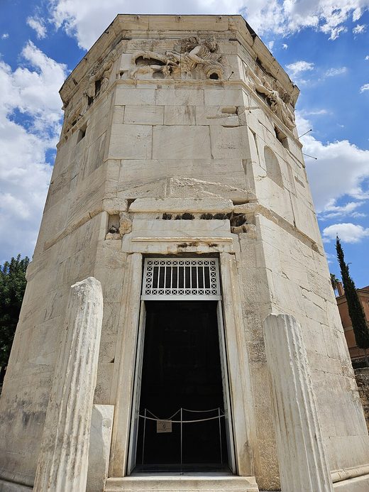 Exterior view of Tower of the Winds, Athens 05, Greece