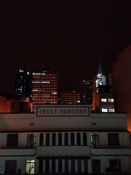 Nairobi skyline at Night, Kenya