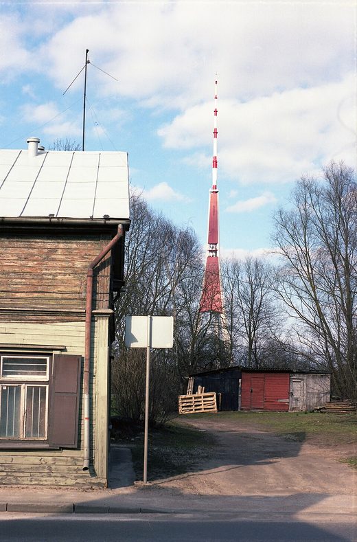 Riga TV tower 2020-03 view from south, Latvia
