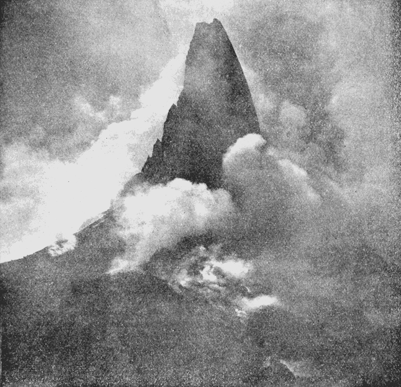PSM V63 D471 Obelisque of mount pelee vulcano, Martinique