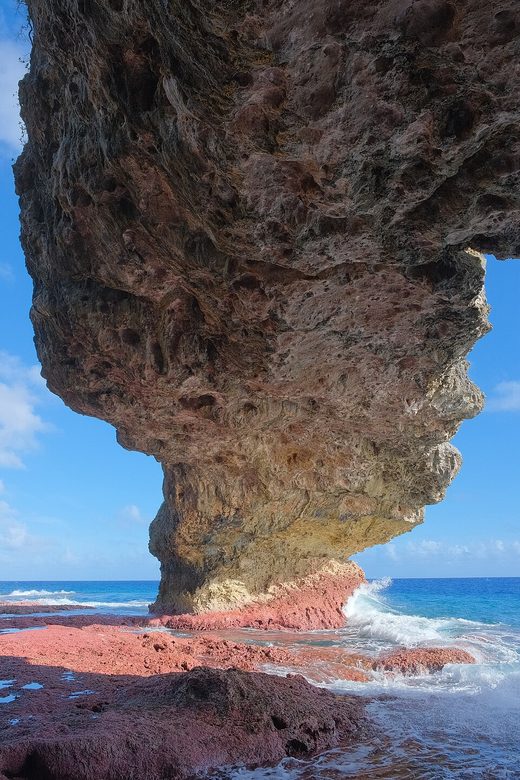 Center of Talava Arch from underneath, Niue