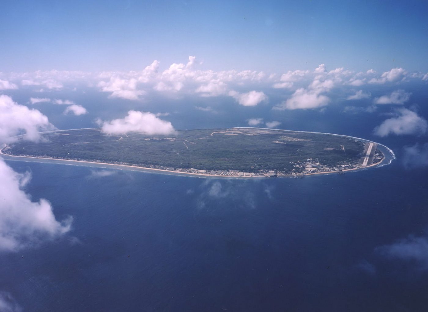 Aerial view of Nauru-mod, Nauru