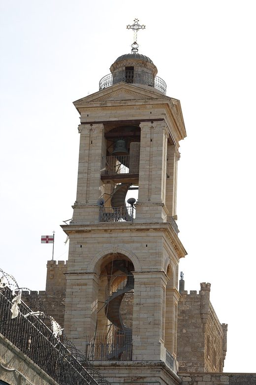 Holy Land 2016 P0001 Bethlehem Church of the Nativity tower, Palestine