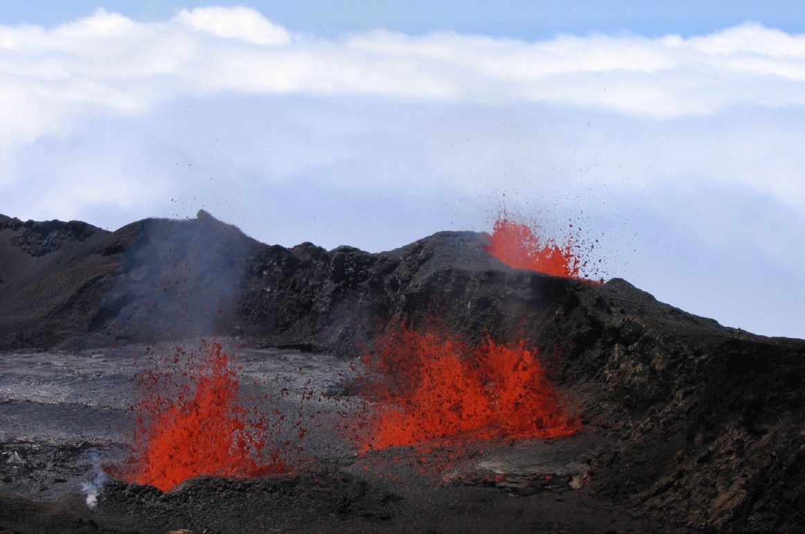 Fissure Eruption at Piton de la Fournaise volcano on Reunion, Réunion