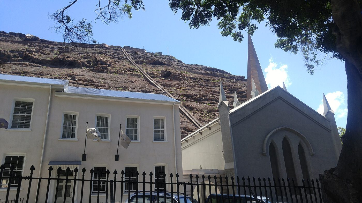 Jacob's Ladder near St. James Cathedral in Jamestown Saint Helena, Saint Helena, Ascension and Tristan da Cunha