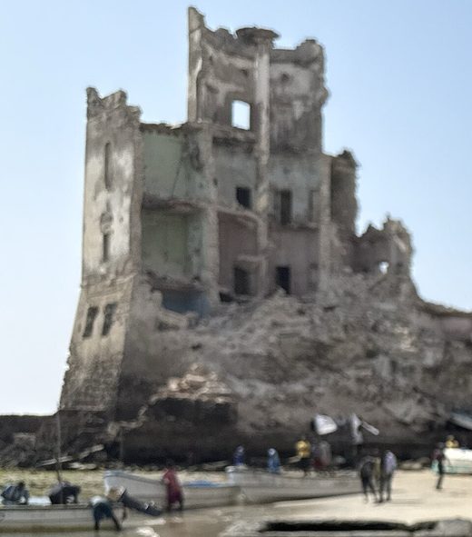 On a desserted beach in Mogadishu, Somalia in Dec 2024 (cropped), Somalia