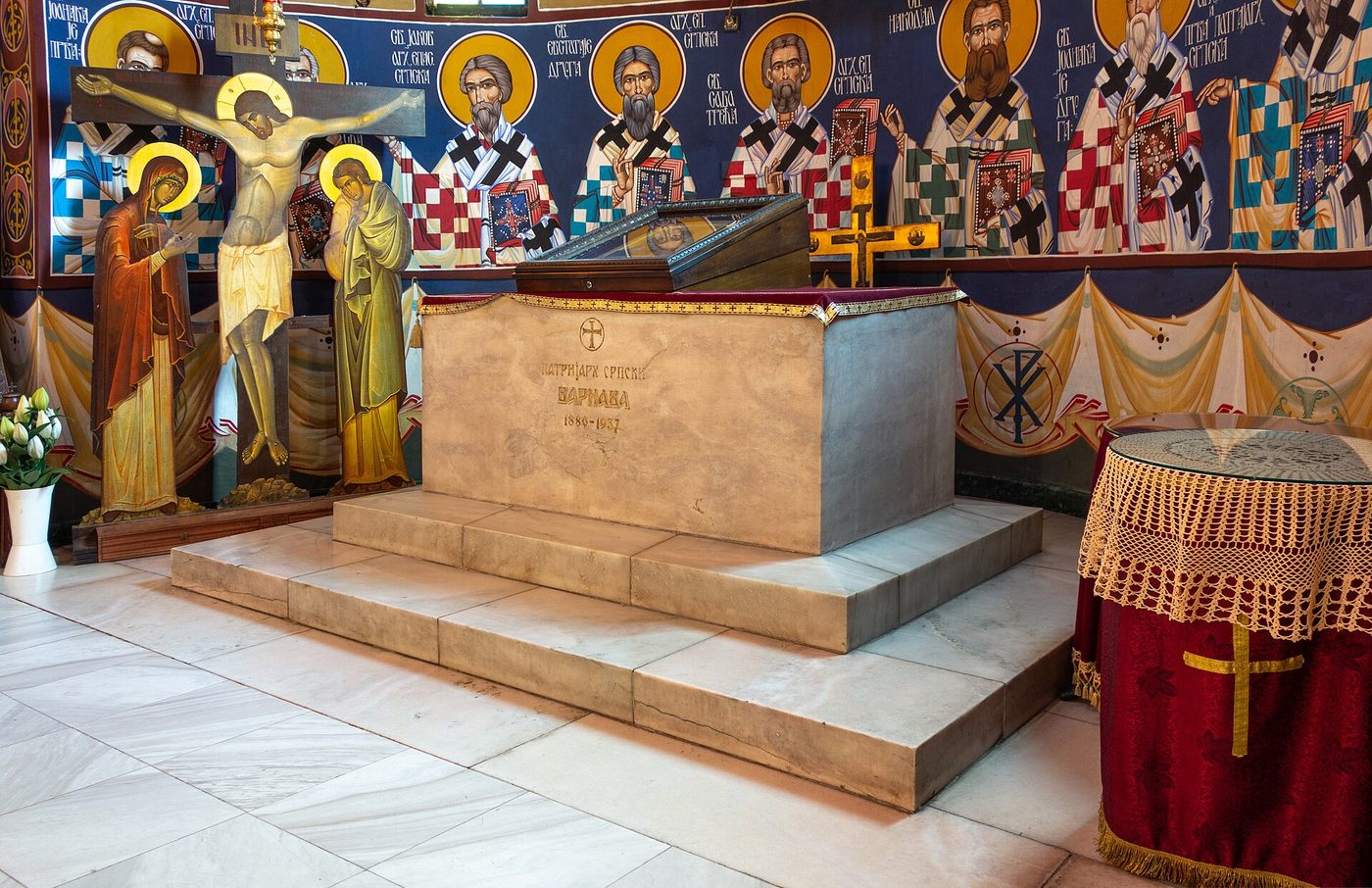 Patriarch Varnava Rosić resting place (church Saint Sava, Belgrade), Serbia