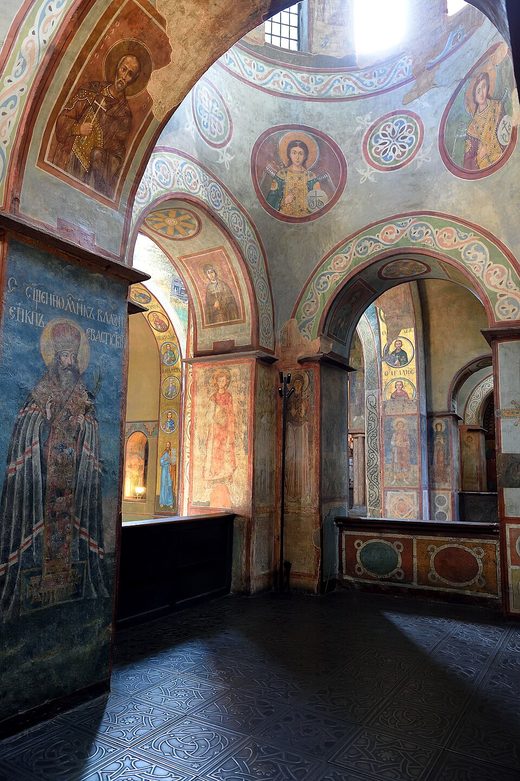 Interior of Saint Sophia Cathedral in Kyiv Ukraine in August 2019, Ukraine