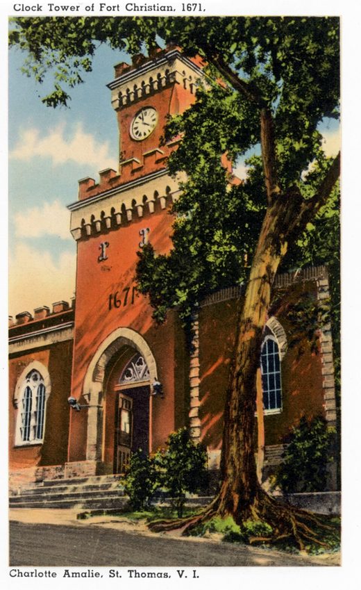 Charlotte Amalie - Fort Christian Clock Tower, U.S. Virgin Islands